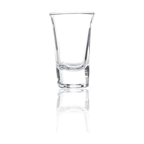 Burns Glass Flared Tequila Glasses, Heavy Base Shot Glass Set, 1 Oz. (Set of 6) Cover