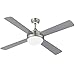 Produktbild Deckenventilator mit Licht und Fernbedienung, YUNLIGHTS 52 Zoll Ventilator Lampe mit 4 Klingen, 6 Geschwindigkeiten, Reversible Rotation