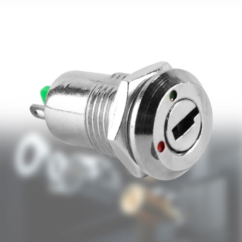 5 STÜCKE Elektrischer Schlüsselschalter ON Off Keyswitch Metalldrehschalter 2-polig mit passenden Schlüsseln für Telefonschrank Meter Box usw