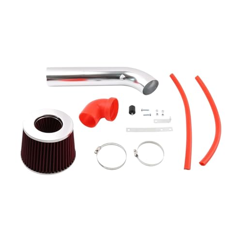 Auto Ansaugrohr Kurzes Ram Air Intake Kit-Rohr + ROTER Filter Für 1991-1995 Für JEEP Für Wrangler 2.5L 4.0L L4 L6 Rennsystem