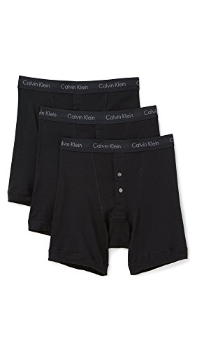 Calvin Klein Men's 3 Pack Cotton Classics Button Fly Boxer Brief