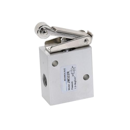 Válvula neumática JM322R para regular circuitos de aire comprimido con palanca de rodillo 4