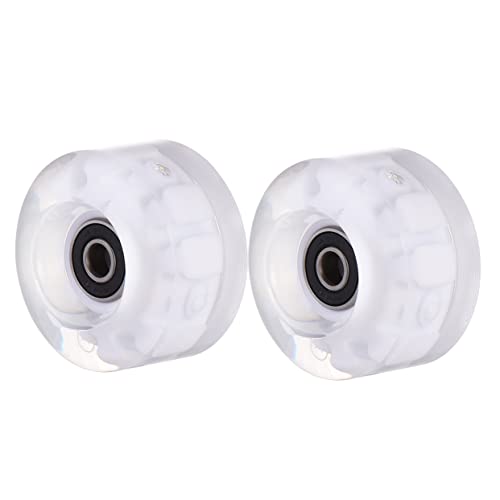 UPKOCH Roller Skate Wheels 2pcs Skates Accessories with Glow up Wheels for Street Skating