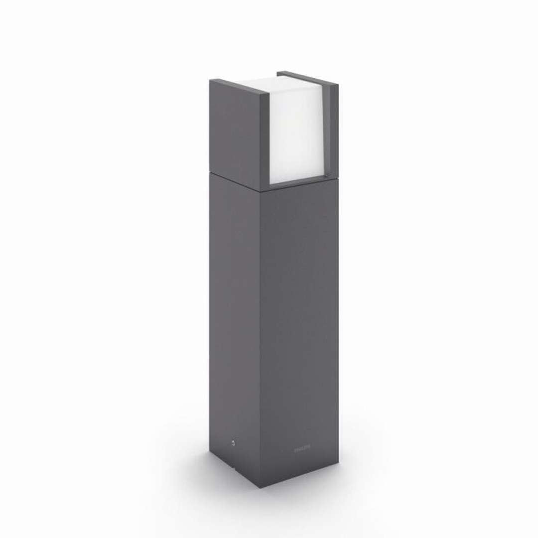 Philips LED Lampione LED Arbour per Esterni, Basso, 6W, Luce Bianca Fredda, Nero