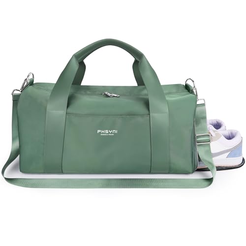 Sac de sport homme 19 pouces vert 25L avec poche imperméable