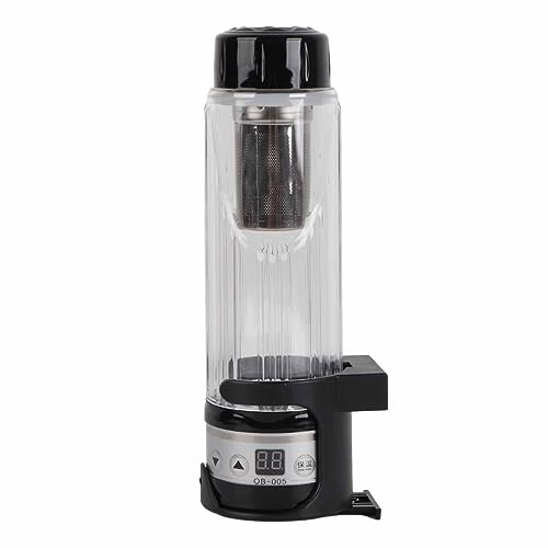 GLOGLOW Tetera Eléctrica para Auto 420ml Negro miniatura 3