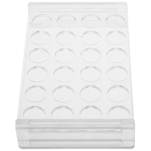 UTHCLO 透明アクリル製試験管ホルダーラック 孔 径 耐久性抜群 工具不要設置簡単 多対応実験用サンプル瓶収納スタンド