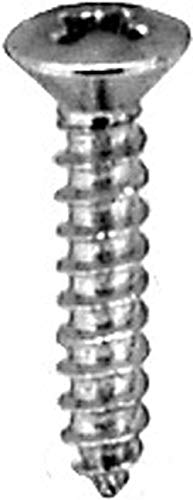 Tornillo Phillips Ovalado 6 x 3/4 pulg Cromo