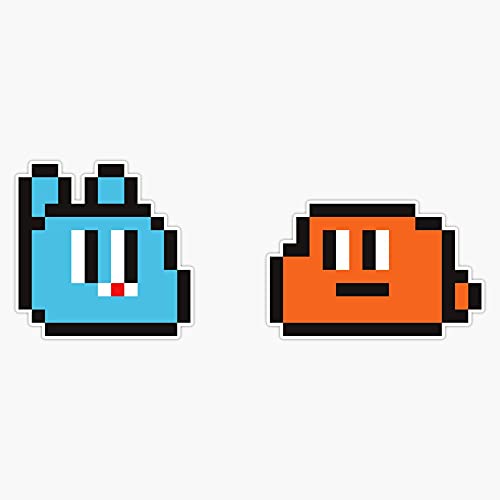 Pixel Gumball And Darwin Watterson - Amazing World Of Gumball Bumper Sticker Window Vinyl Decal 5'