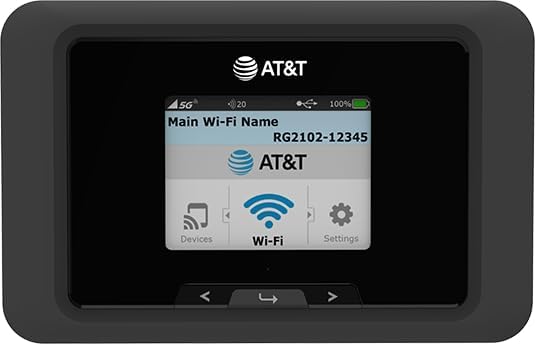 Franklin A50 5G | WiFi 6 | Removable 5000 mAh Battery | 2.4" Display | Qualcomm® SDX62 | AT&T PREPAID Hotspot
