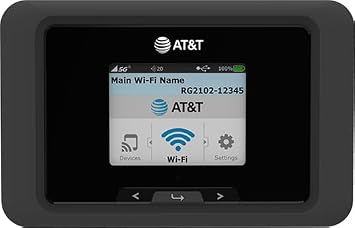 Franklin A50 5G | WiFi 6 | Removable 5000 mAh Battery | 2.4 Display | Qualcomm SDX62 | AT&T PREPAID Hotspot