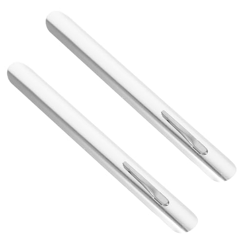 SKISUNO 2 Piezas Barredora Migas Mesa Acero Inoxidable Raspador Migas Portátil con Clip Herramienta Limpieza para Restaurante y Hogar Fácil Uso y Limpieza