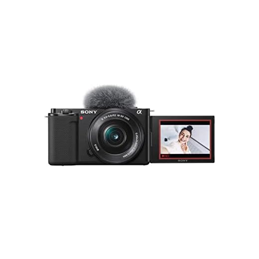 Sony Cámara vlog de Lentes Intercambiables Alpha ZV-E10 Sensor APS-C mirrorless con Lente Zoom 16-50 mm f/3.5-5.6