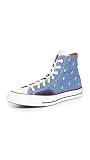 Converse Men's Indigo Boro Chuck 70 Hi Sneakers, Blue/Egret/Midnight Navy, 9 Medium US