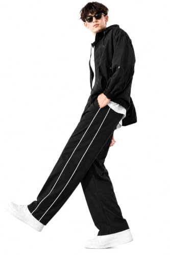NETCLICK Men's Polyester Straight Fit Track Pants