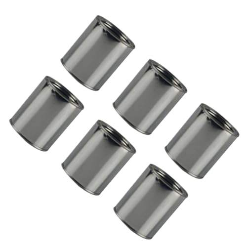 DECORNIJIA 6 Piezas Latas de Hierro Redondas para Pintura y Tinta Unidades Envases Duraderos para Almacenamiento Práctico de Pintura y Tinta Recipientes Resistentes para Fábrica y Hogar