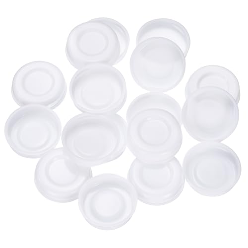 QUARKZMAN 100 Stück Versandhülsen-Endkappen 1,5 ID Runde Karton-Versandhülsen-Endkappen Schützende Kunststoff-Poster-Endkappen für Papier-Versandhülsen Versand von Dokumenten und Kunst