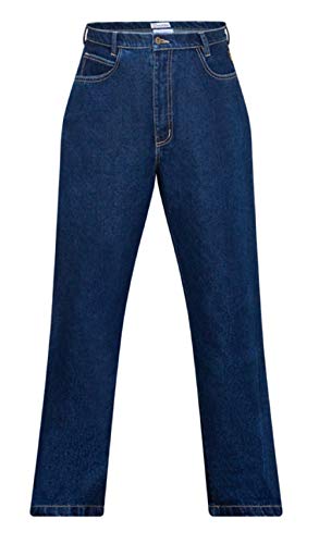 Premium Flame Resistant FR Denim/Jeans - 100% C - 15oz (28W x 32L, Blue Denim)