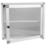 CALLARON Wall Mounted Metal Medicine Cabinet Small Rectangular Medicine Box Family Medical Storage Box