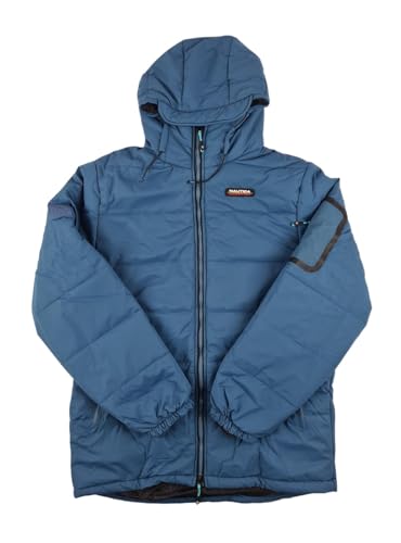 Men's Urban Puffer Funnel Neck Jacket, Black, Teal