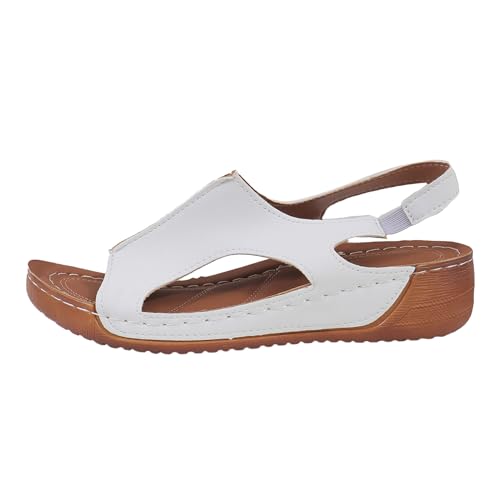 Genérico Sandalias Deportivas ortopédicas para Mujer zapatos de playa Cómodas Ligeras Caminata Sandals Planas Verano deportes y ocio transpirables el aire libre Boda Caminar Fiesta