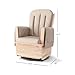 Foundations SafeRocker Glider Rocker with Steel Swivel - Baby Feeding and Rocking Chair for Nursery, Daycare Environment - Nursery Rocking Chairs with Wood Skirt Base - Tan Vinyl