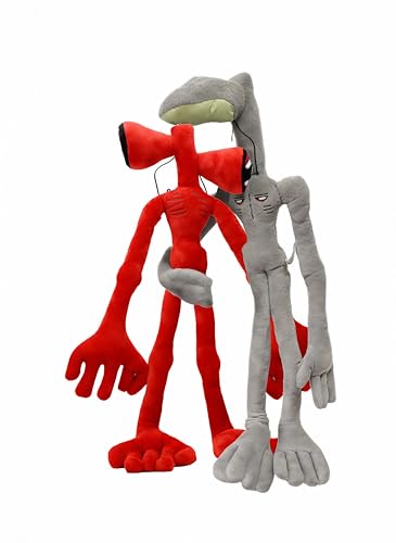 POPRORE 2 PCS Siren Head Plush Toy Built-in Steel Wire...