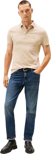 Tommy Hilfiger Herren Poloshirt Kurzarm 1985 Slim Fit, Beige (Sandalwood), XXL 3