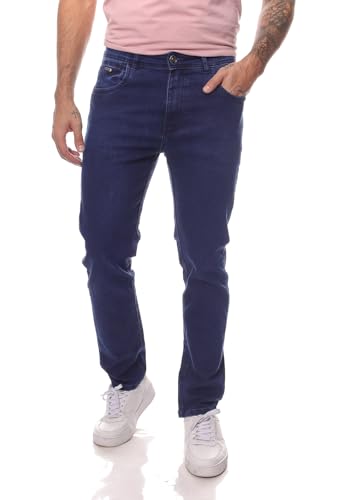 CRK Men's Slim Fit Jeans – Dark Blue, Mid-Rise, Stretch Denim for Comfort and Style