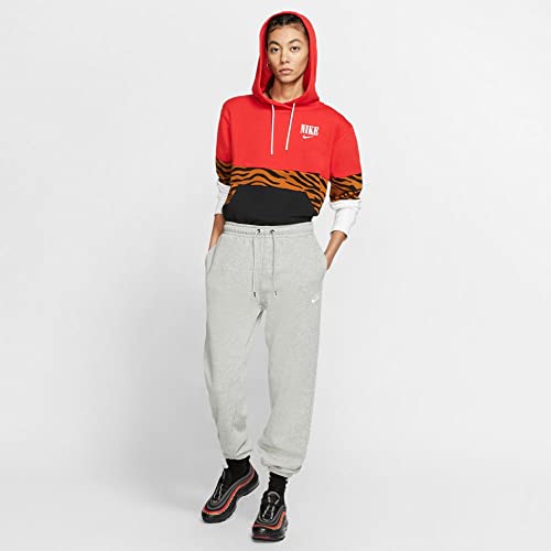 Nike Women's Sportswear Essential Fleece Sweatpant Bv4091, Grey Heather/ White, XX-Large - Image 5