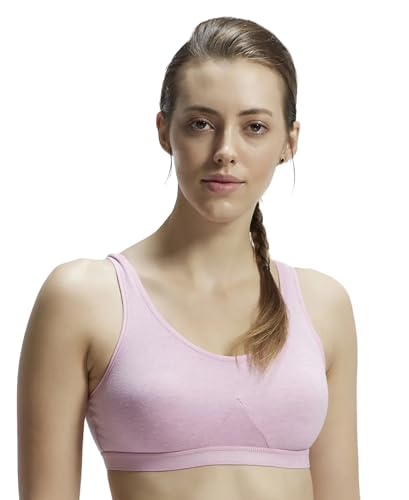 Image of Jockey 1376 Women Super Combed Cotton Elastane Active Bra | Wirefree | Non Padded | Full Coverage Slip-On with Wider Straps | Fabric