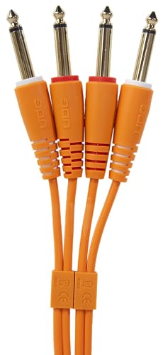UDG Audio Cable Set 1/4'' Jack - 1/4'' Jack Orange Straight 3m - Image 2