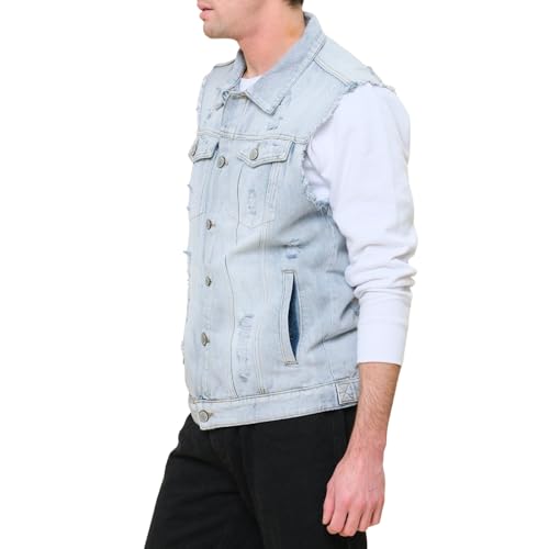 Image of VICTORIOUS Rocker Denim Jean Vest Jacket