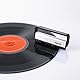 Hama Carbon-Faserbürste für Langspielplatten (antistatisch Schallplatten reinigen, Vinylbürste), schwarz/Silber