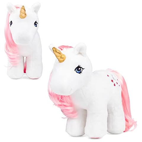 My Little Pony 35332 40th Anniversary Plush Moondancer, Retro Horse Gifts for Girls and Boys, Collectable Vintage Horse Toys for Kids, Unicorn Toys for Boys and Girls Aged 3 Years and Up Cover