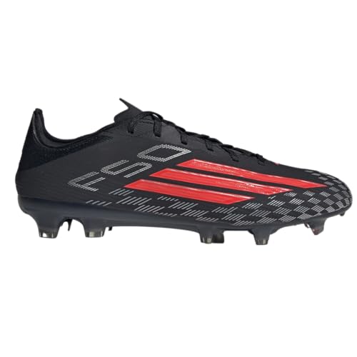 adidas Unisex F50 Pro Firm Ground Football Boots Soccer Cleats Black/Lucid Red/Black Mens 9.5 Womens 10.5 Medium