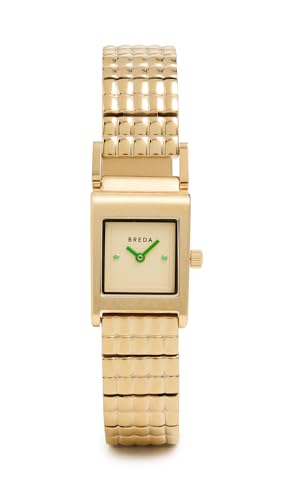 Breda Revel Gold and Gold and Metal Bracelet Watch 18MM