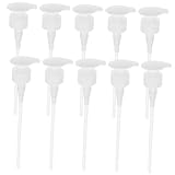 LOORGVEL ユニバーサルディスペンサーポンプヘッド 10個セット ステンレススプリング構造 長さ調整可能 ハンドソープ ローション対応 詰め替え用ボトルアクセサリー