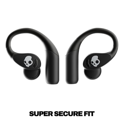 Image of Skullcandy Push 540 Open Wireless Open-Ear Bluetooth Earbuds, Headphones, Sweat and Water Resistant, 42 Hours Battery, Detachable Neckband, Secure Fit, Microphone for iPhone Android - True Black