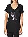MLB Women's Tri Blend Multi Count V Neck Tee