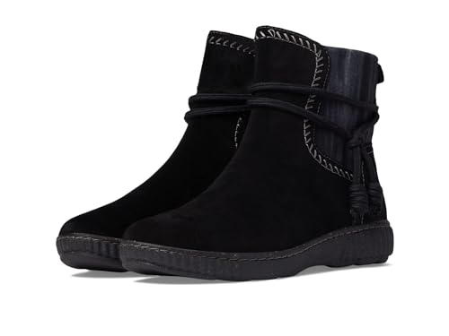 Clarks Women's Caroline Lily Mid Calf Boot, Black Suede, 9