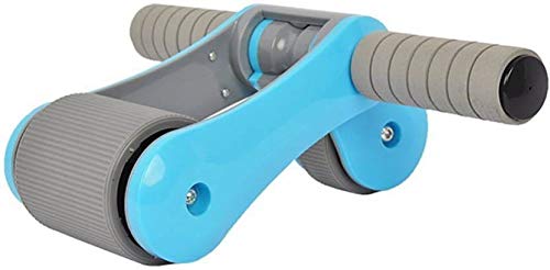 LAFILLETTE Folding Ab Roller Wheel with Thick Knee Pad Mat and Foam Handles 2-Wheeled Mute Home Gym Exercise Fitness Ab Roller Wheel-image-12