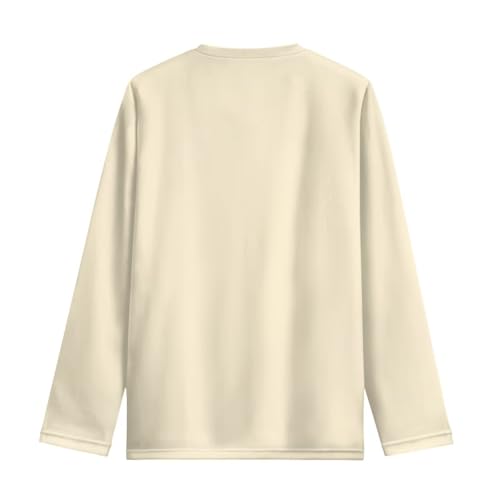 Image of Girls Long Sleeve Shirt with Cute Graphic Casual Pullover Tops 3-16Y