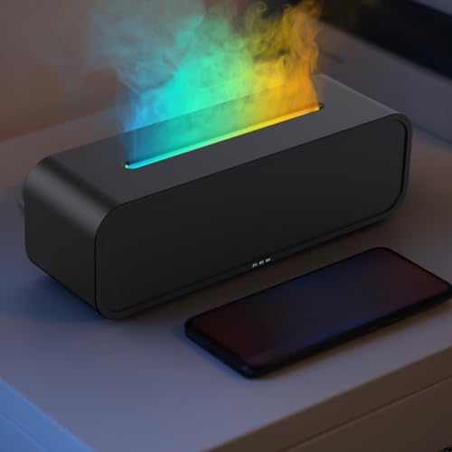 Diffuseur d'arômes effet flamme contre l'air sec de la chambre à coucher - 4