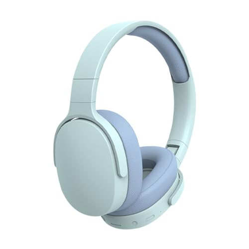 Auriculares Bluetooth sobre la oreja con micrófono para cabeza pequeña, auriculares inalámbricos 22 horas de reproducción, auriculares plegables con cancelación de ruido para teléfonos, almohadillas,