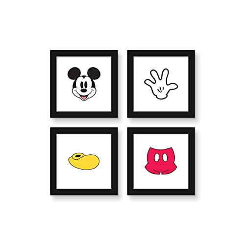 Affiches Mickey Mouse encadrées idée cadeau idoine pour fan de Disney et pop culture