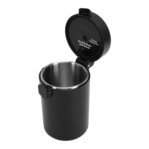 Contenedor de café inoxidable hermético con medidor de humedad miniatura 5