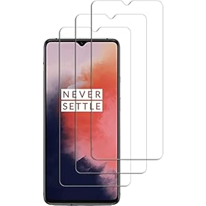 Quanen Electronic Protector de Pantalla para OnePlus 7T, [3 Unidades] Cristal Templado para OnePlus 7T,Vidrio templado 9H,Sin Burbujas, Alta Definicion,Anti-Arañazos