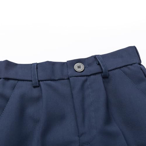 hileelang boys girls school uniform pants kids dress slacks pants elastic classic trousers 5-16 years