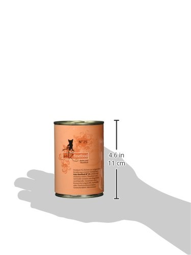 catz finefood N° 25 Huhn & Thunfisch Feinkost Katzenfutter nass, verfeinert mit Kürbis & Hagebutte, 6 x 400g Dosen